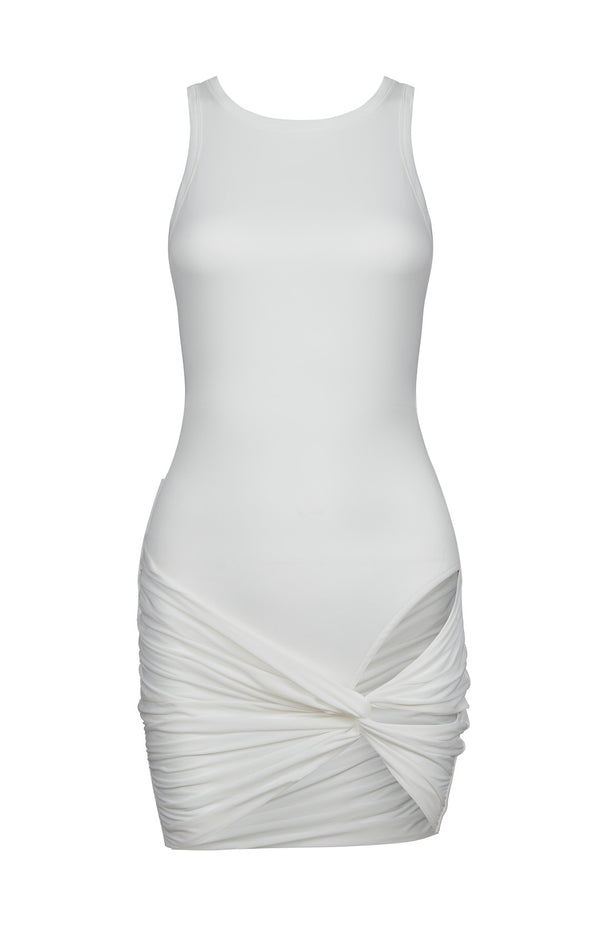 שמלת קאבו צבע לבן- CAVO DRESS COLOR WHITE