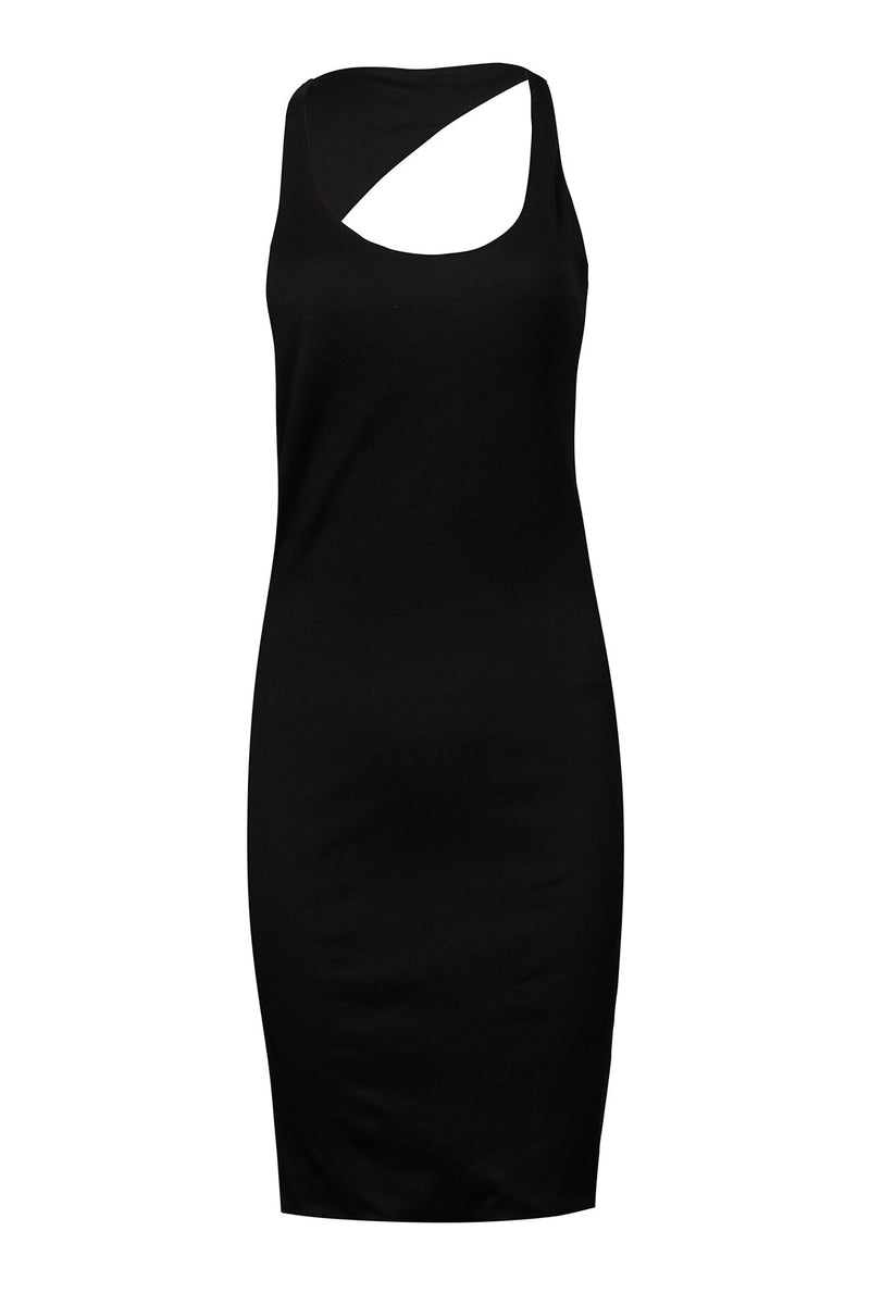 שמלת ערב גב פתוח צבע שחור - EVENING DRESS COLOR BLACK