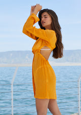 שמלה סנטוריני צבע כתום -SANTORINI DRESS COLOR ORANGE